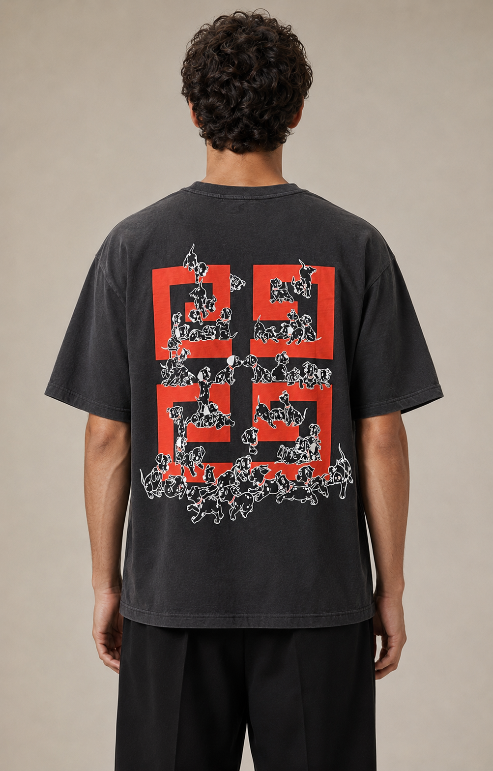 GATSBY Mens Oversized T-shirt _Givenchy G118 Black