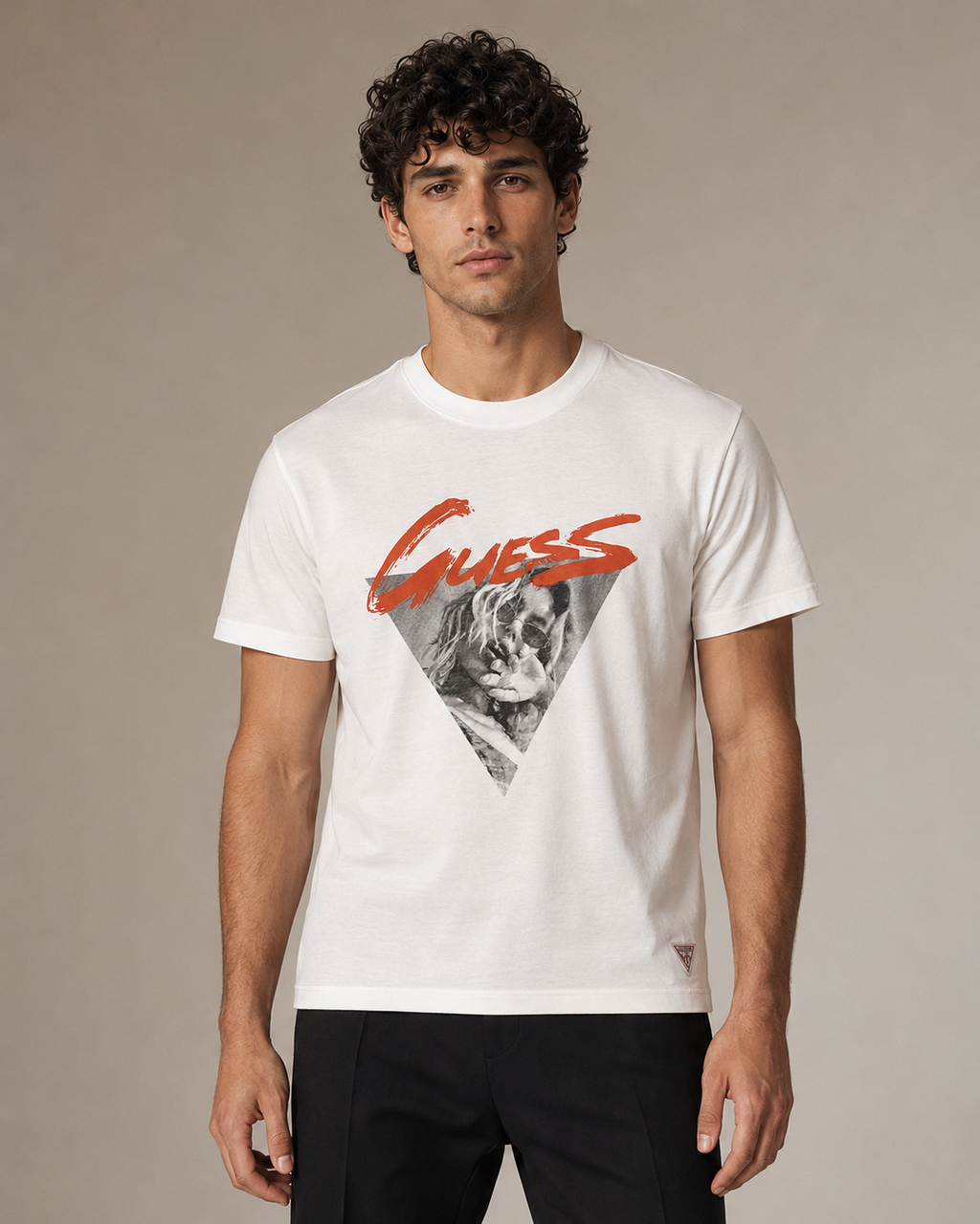 GATSBY Mens T-shirt STY 1606 Guess White