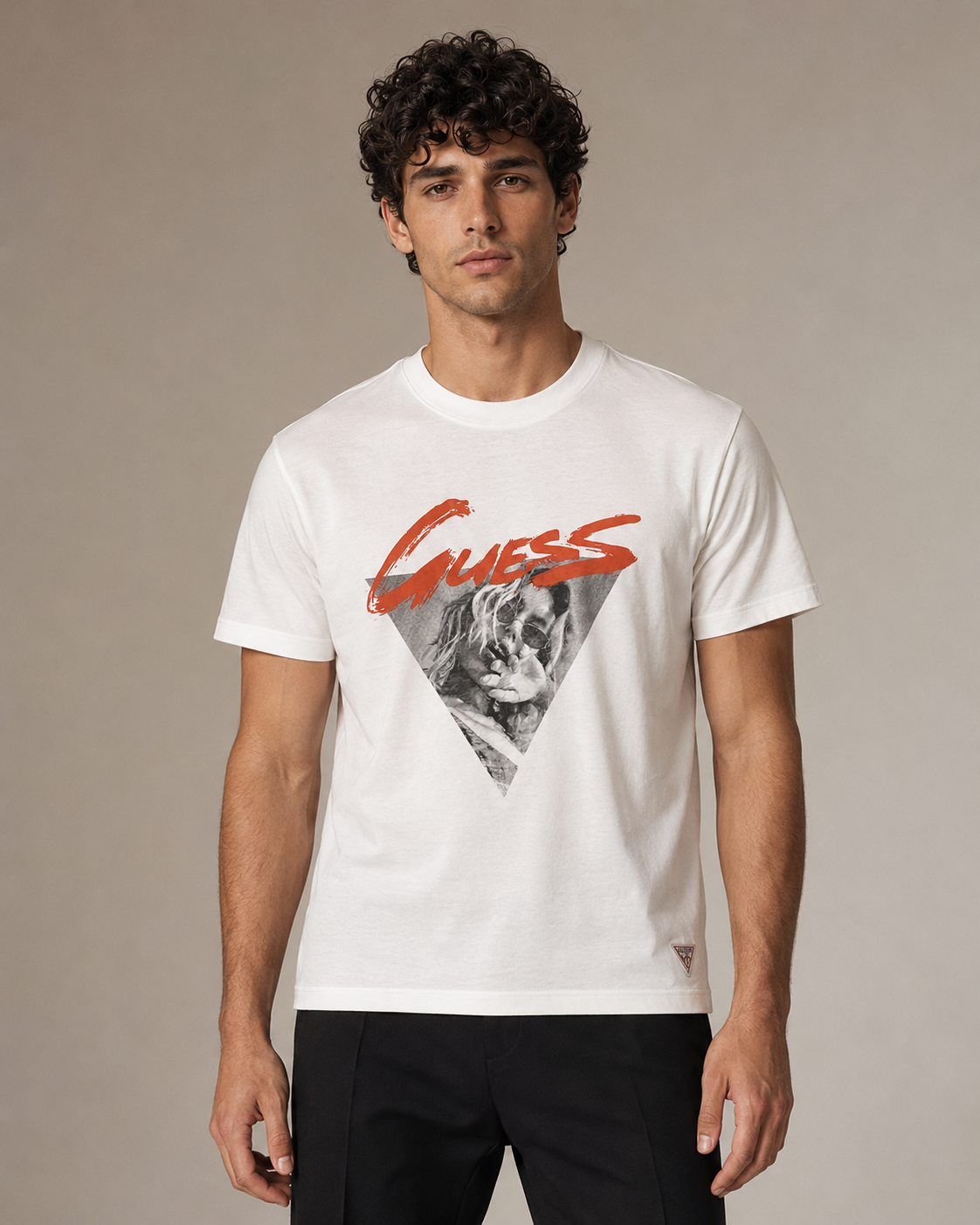 GATSBY Mens T-shirt STY 1606 Guess White
