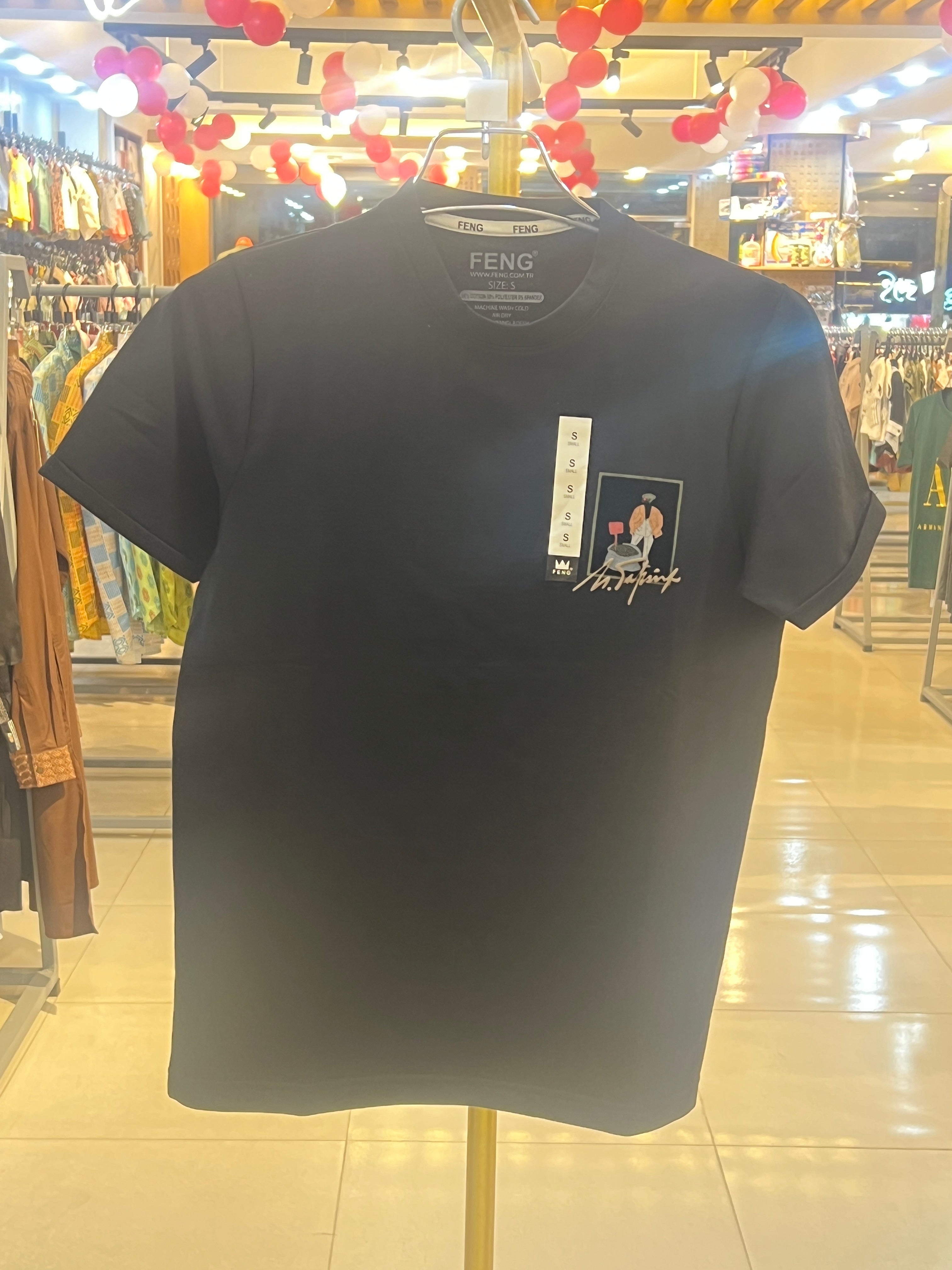 Gatsby Typography Printed T-Shirt for Men – Premium Cotton Regular Fit 1409 E- Black