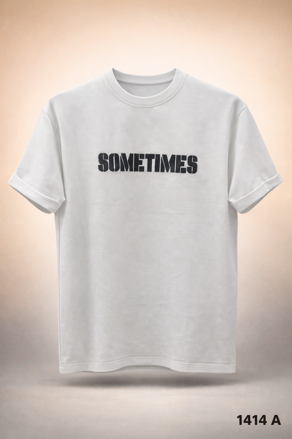 Gatsby Typography Printed T-Shirt for Men – Premium Cotton Regular Fit 1414 A-WHITE