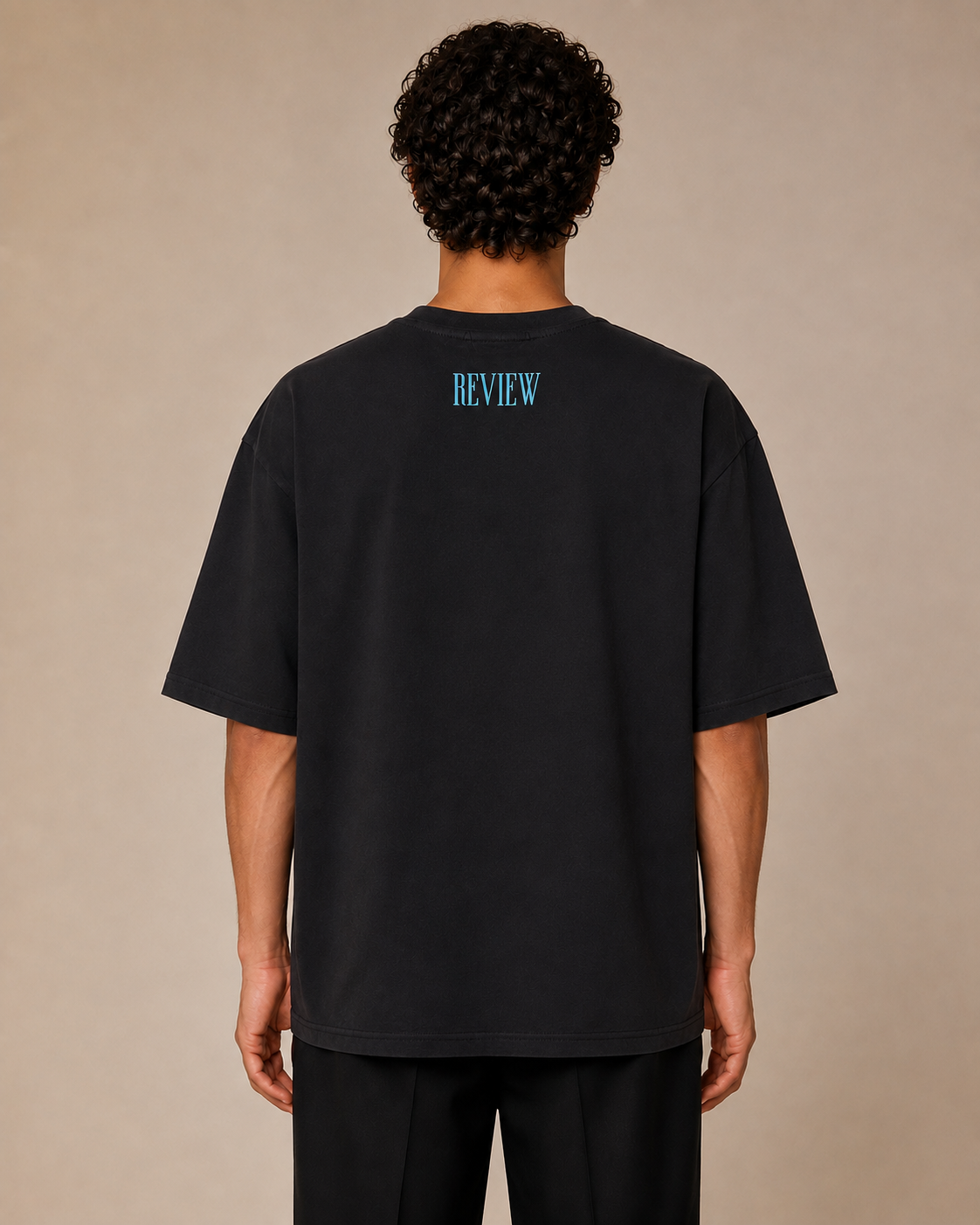 GATSBY Mens Oversized T-shirt _Review G121 Black