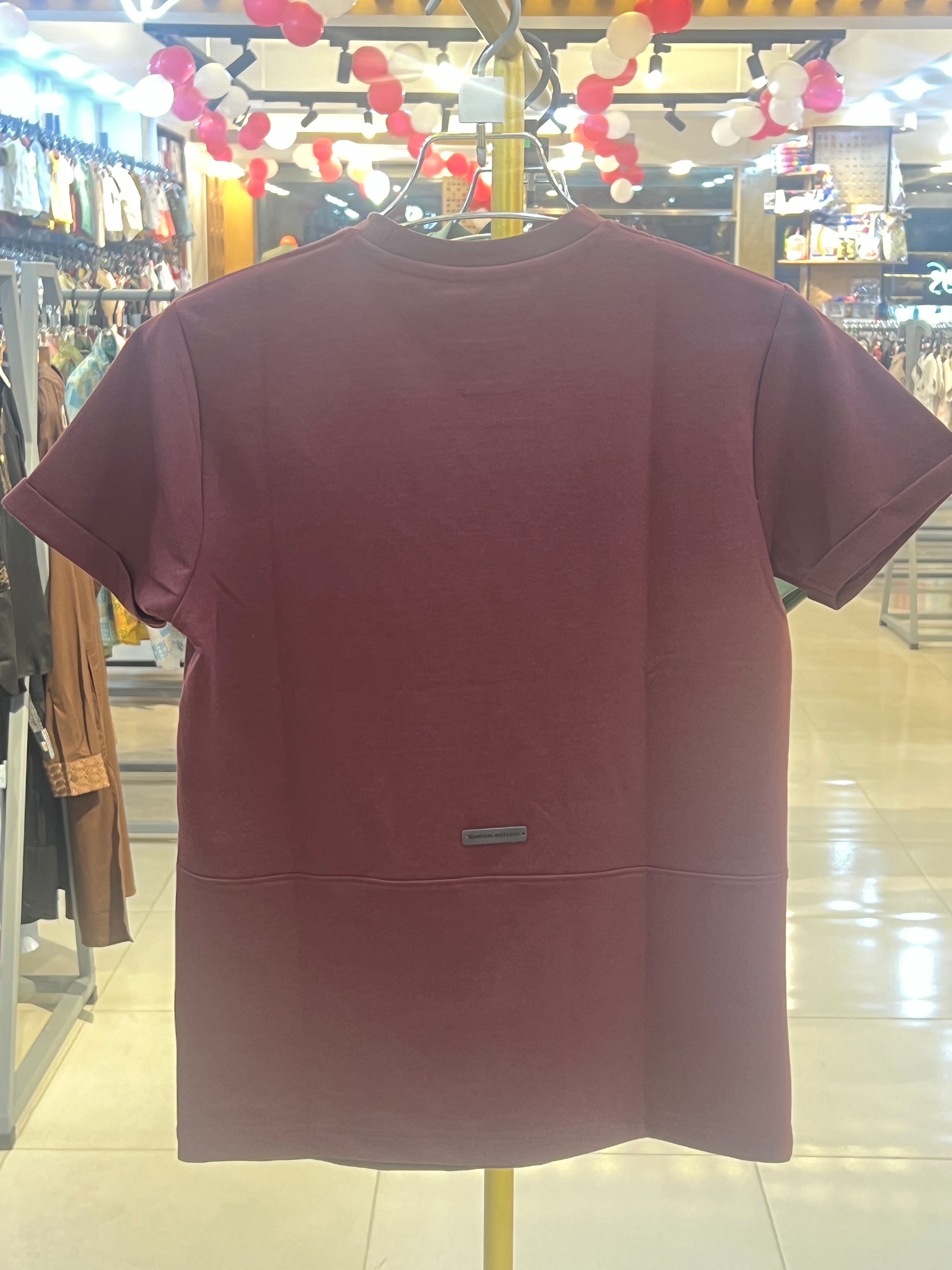 Gatsby Typography Printed T-Shirt for Men – Premium Cotton Regular Fit 1414 D-MAROON