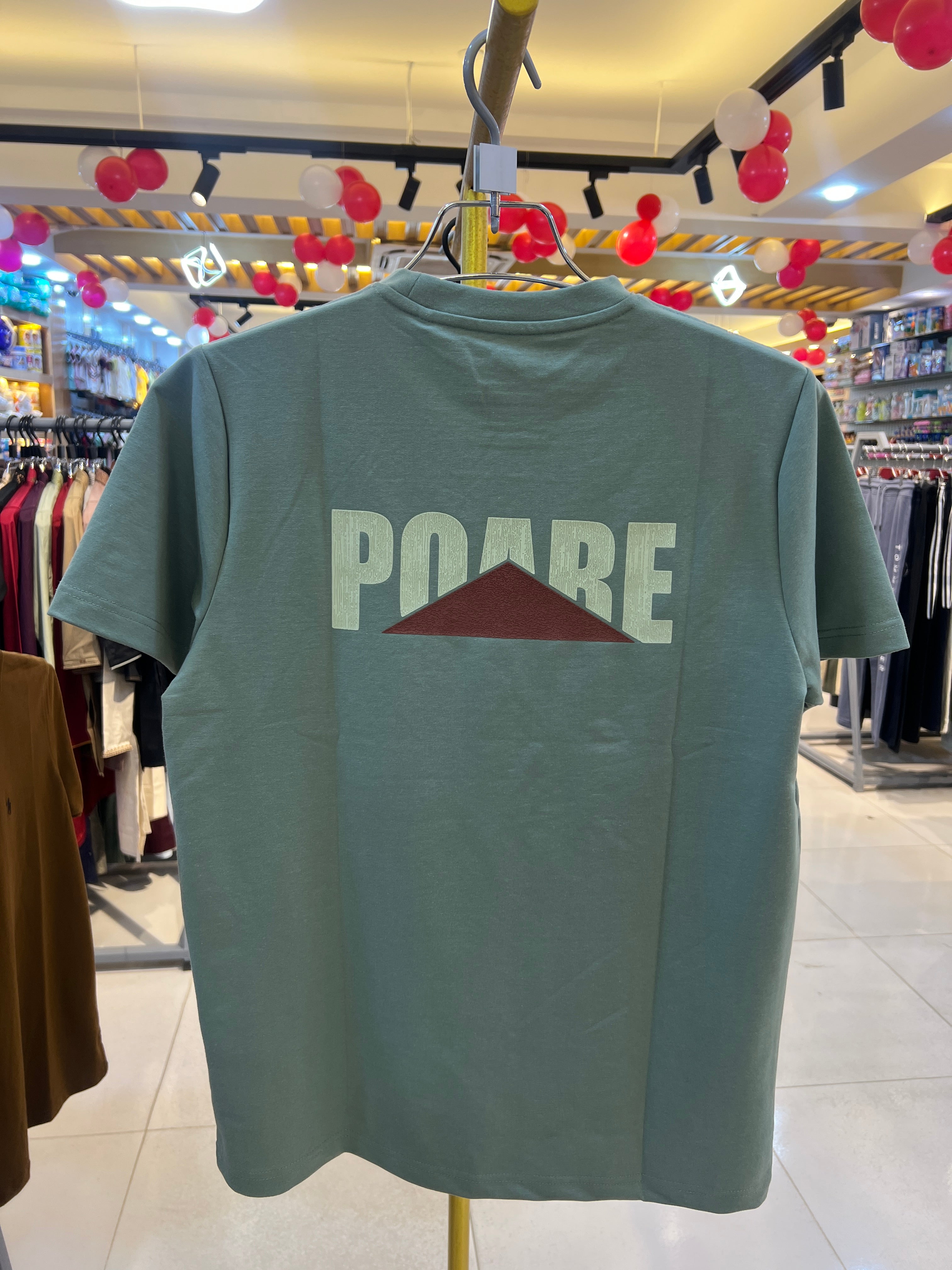 Gatsby Typography Printed T-Shirt for Men – Premium Cotton Regular Fit 1417 E- light gre