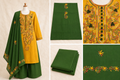 Handcrafted Embroidered Three Piece Set HT07