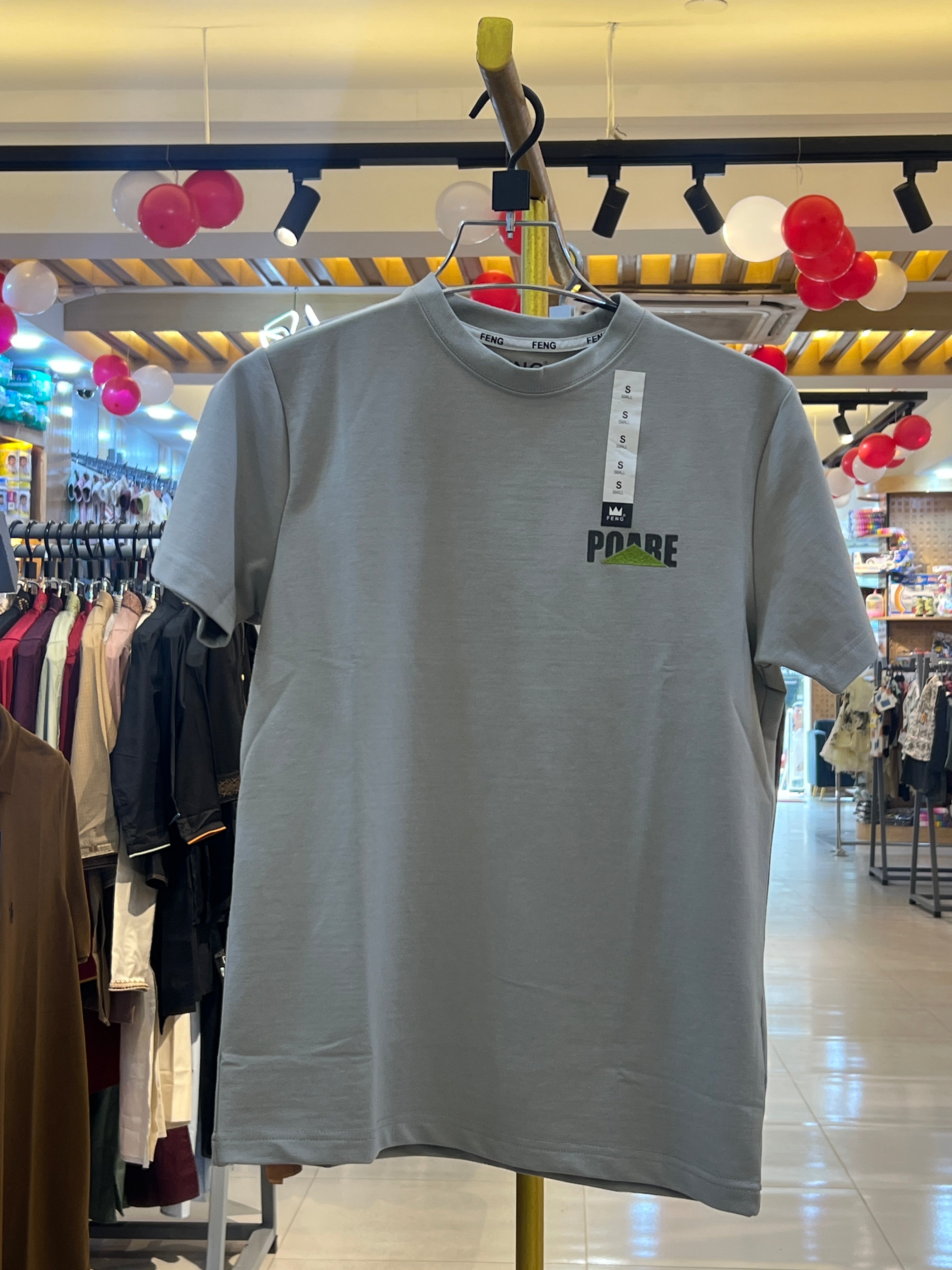 Gatsby Typography Printed T-Shirt for Men – Premium Cotton Regular Fit 1417 C-GRAY