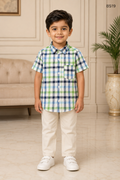 Boys Premium Chcek Short Sleeve Shirt-BS19