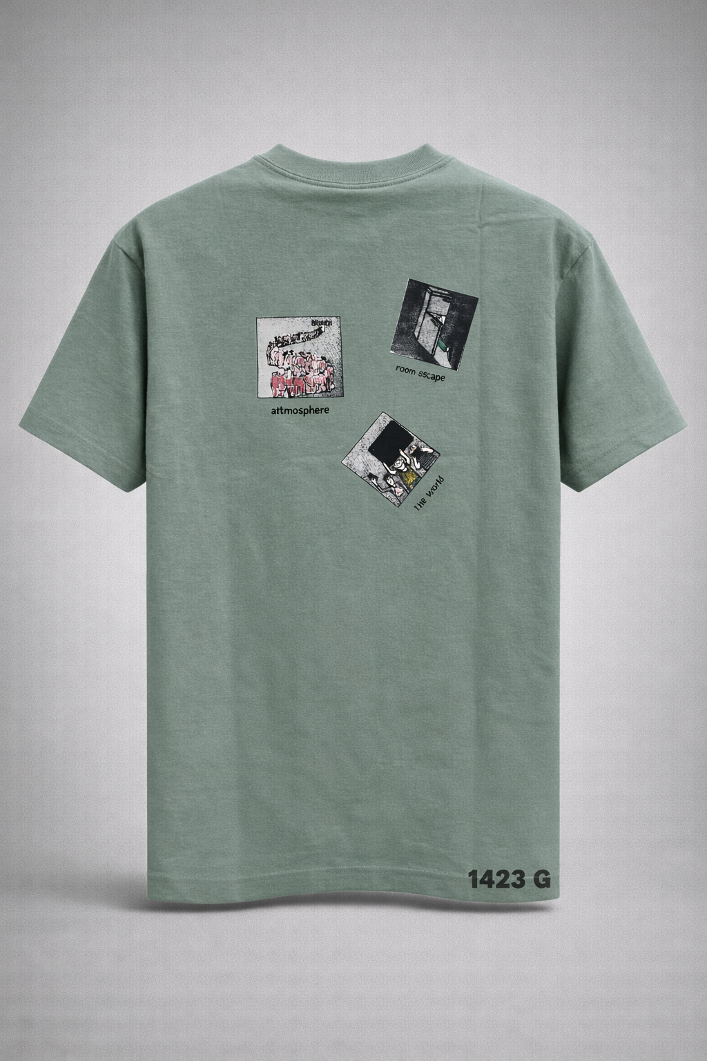 Gatsby Oversized T-Shirt for Men – Premium Stretch Cotton 1423 GREEN