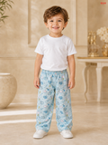 Kids Cartoon Print Wide Leg Pants-BS24