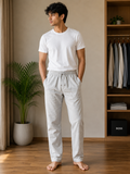 GATSBY Mens Summer Trouser _Next G133 White