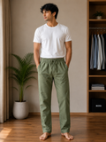 GATSBY Mens Summer Trouser _Next G135 Olive