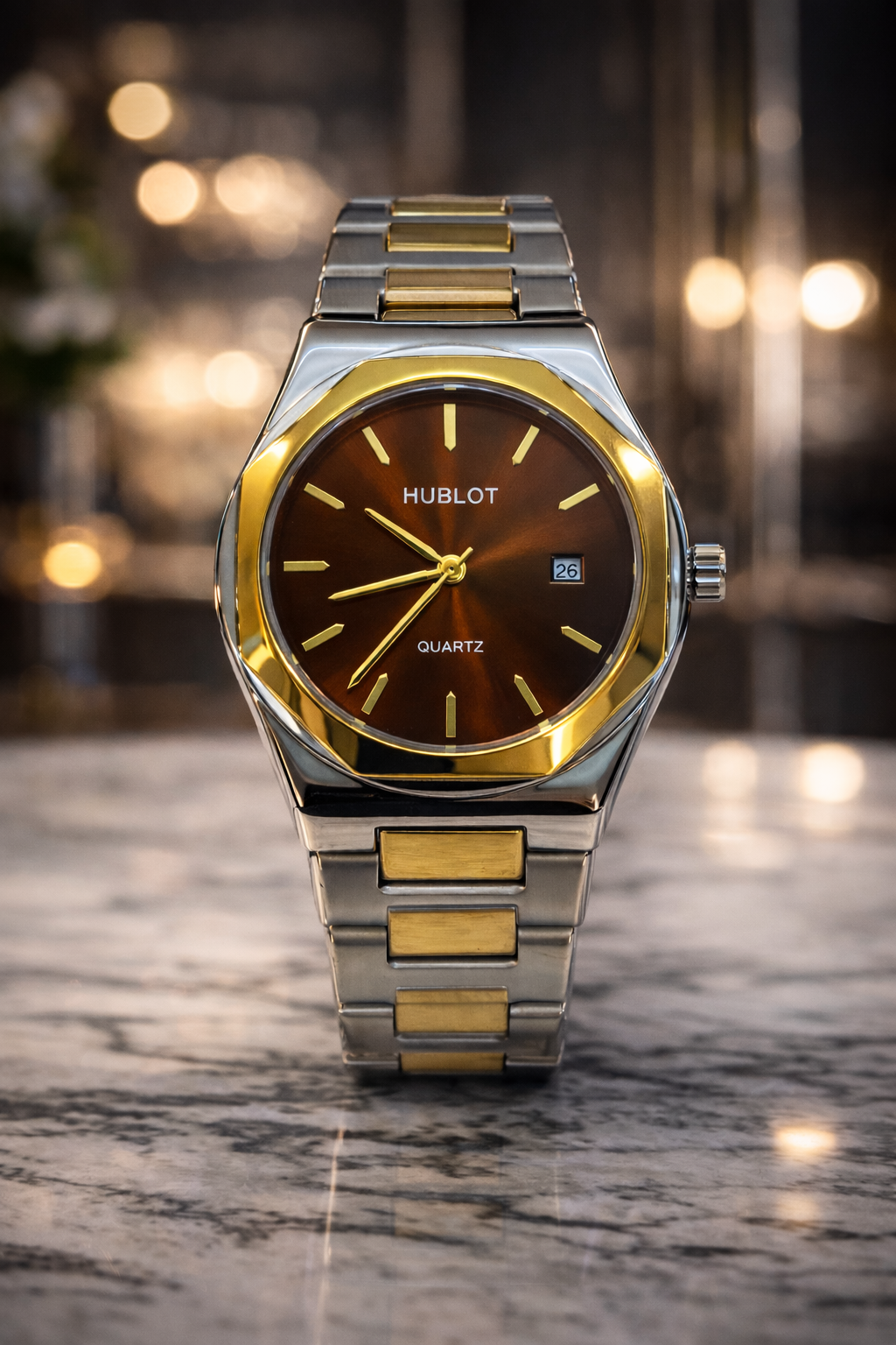 Hublot Classic Fusion Dual-Tone Gold & Steel Quartz Watch HSG13