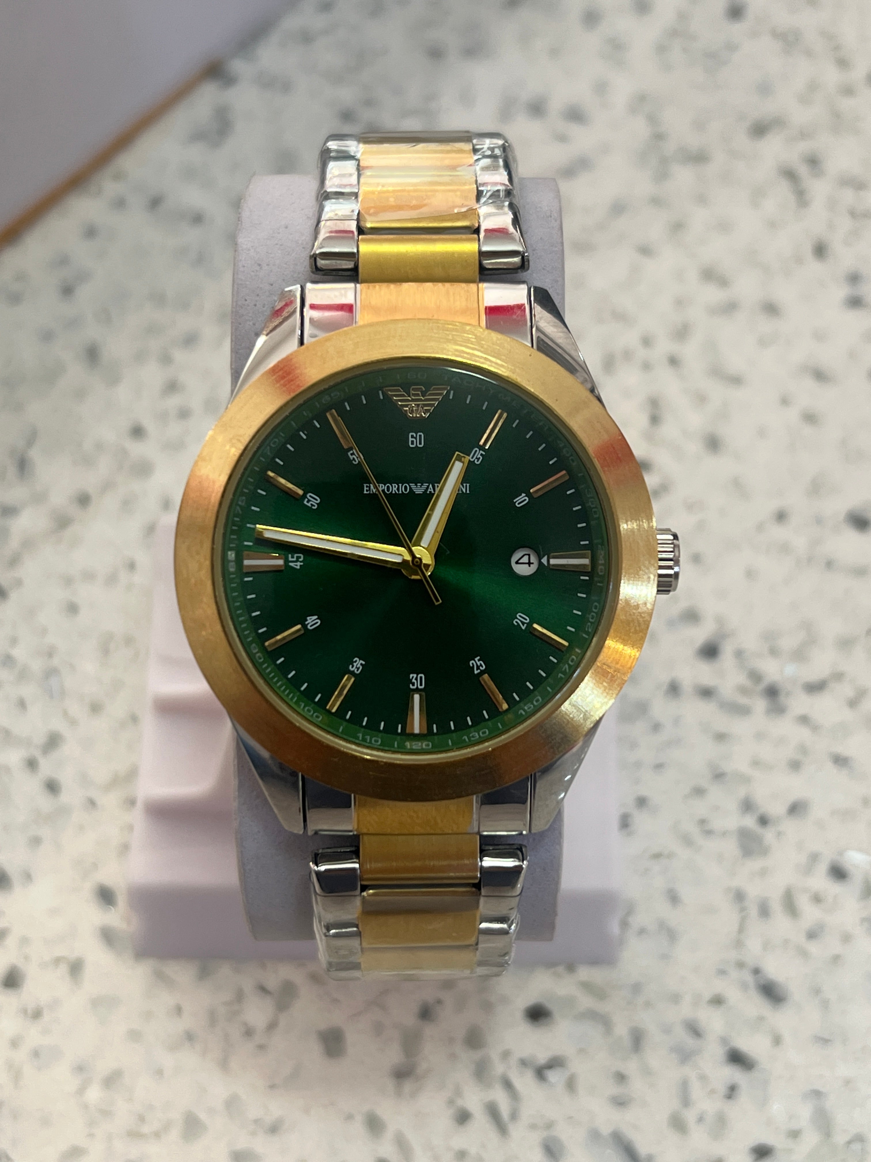 AG20 Emporio Armani Classic Steel Black Dial Quartz Watch