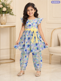 Girls Polka Dot Bow Top & Trouser Set-GD05