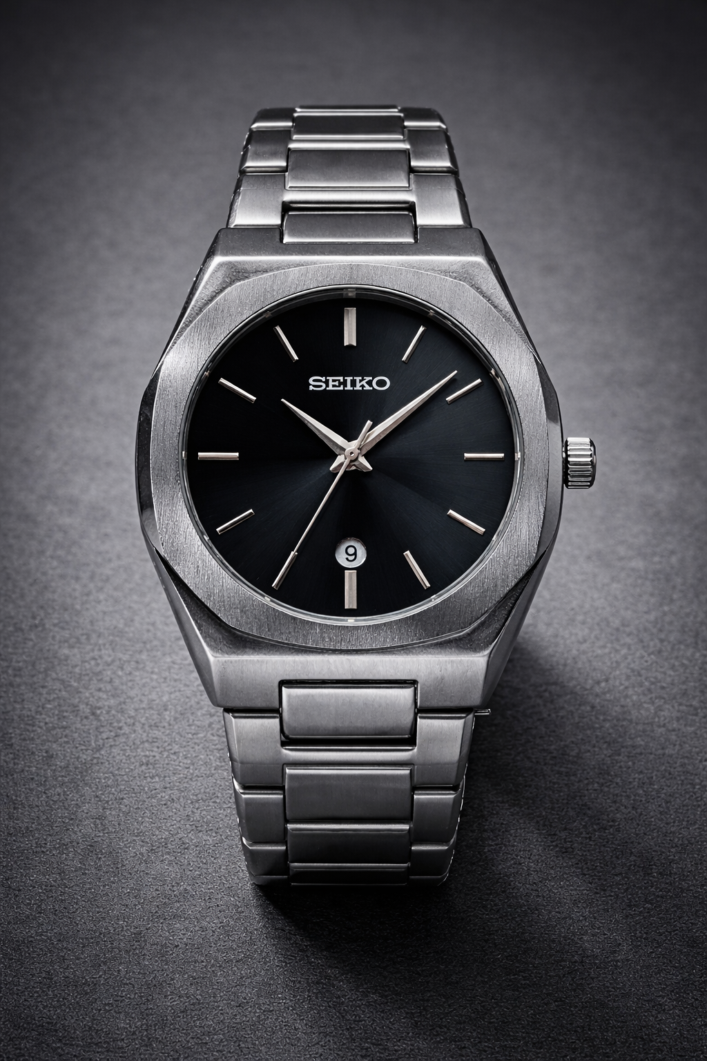 SSB35 Seiko Classic Black Dial Brushed