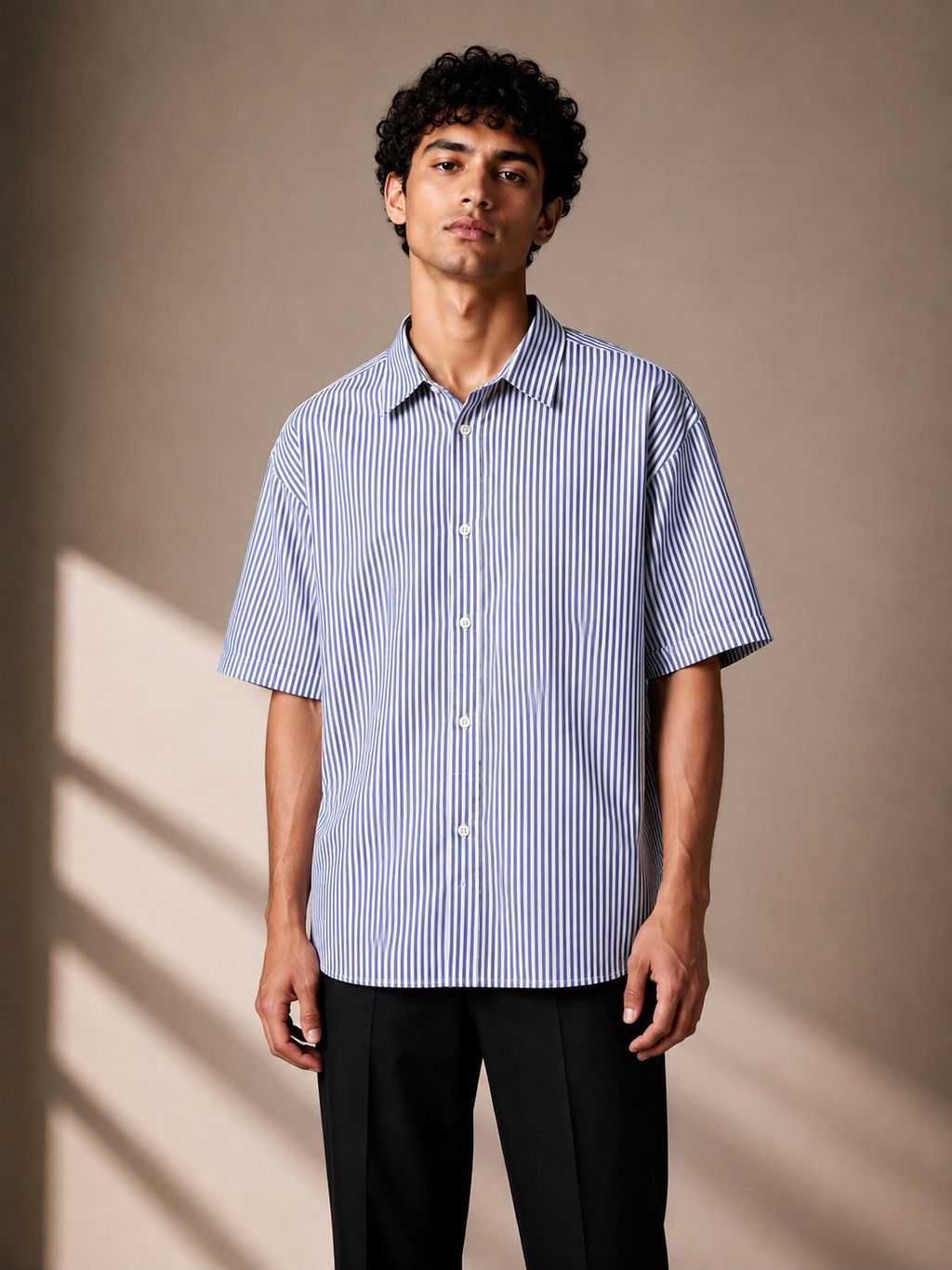 GATSBY MENS S/S SHIRT _ C&A 004 WHITE CHE