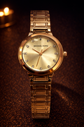 LW75 MK Crystal Bezel Strap Watch