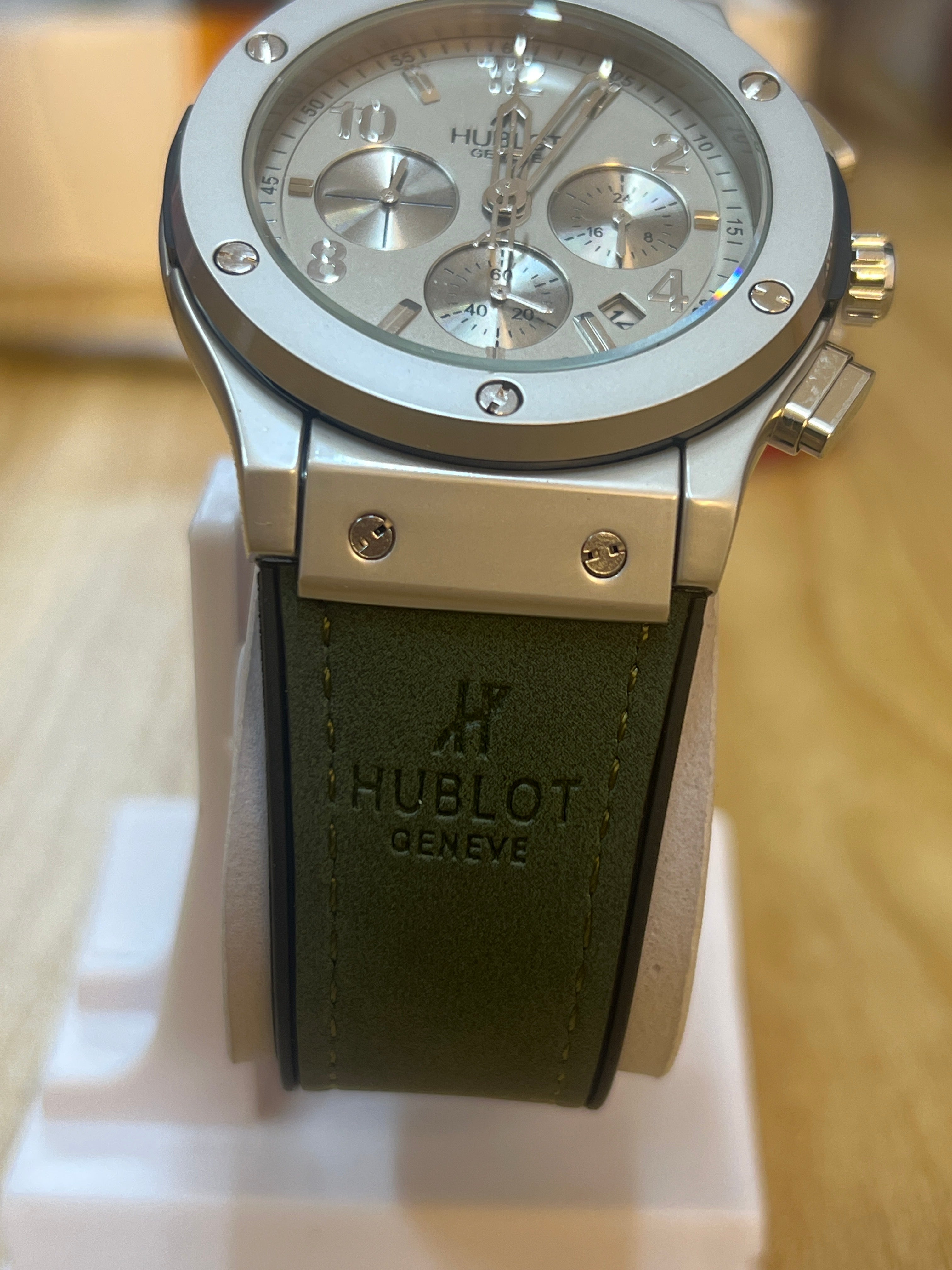 HB91 Chronograph Silver Dial Luxury Men’s Watch