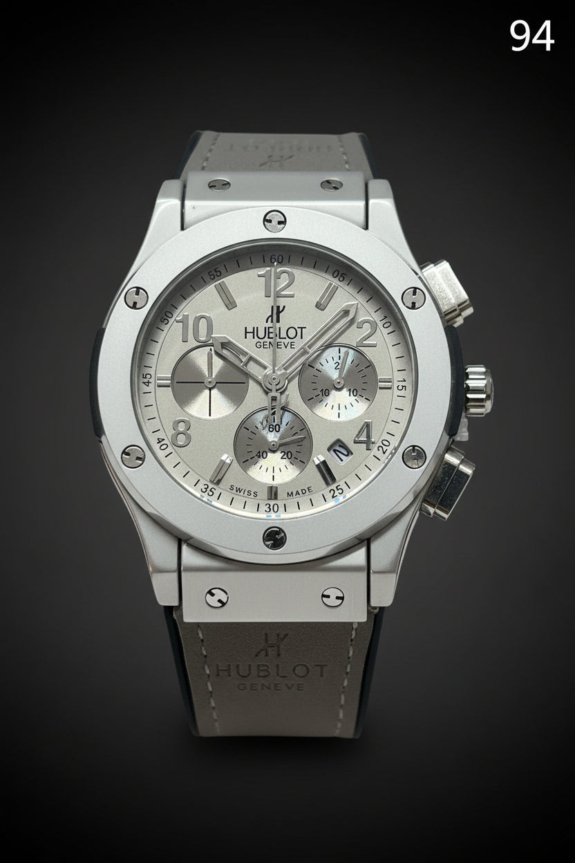 HB94 Chronograph Silver Dial Luxury Men’s Watch