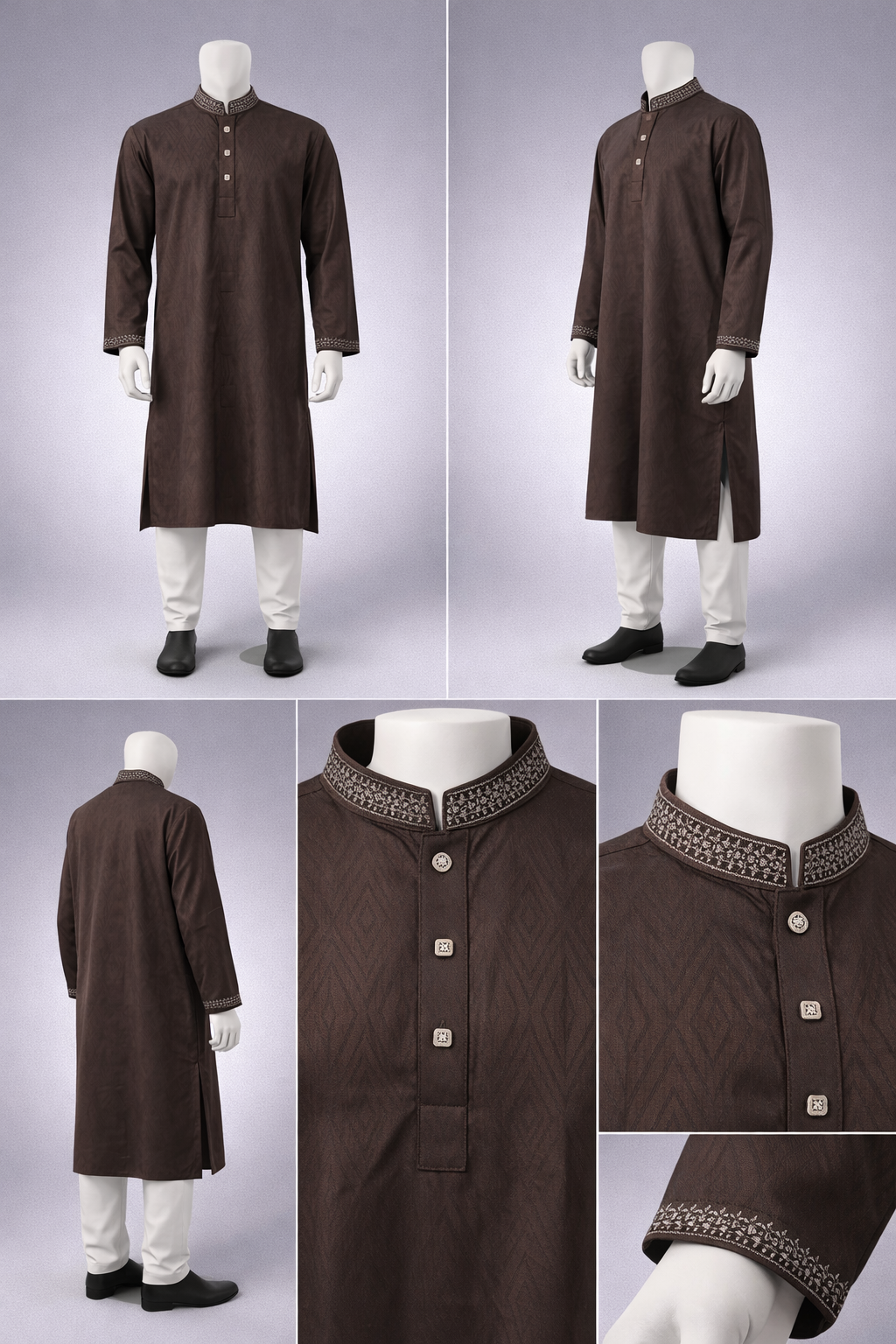 Luxury embroidery Panjabi with premium finish 616