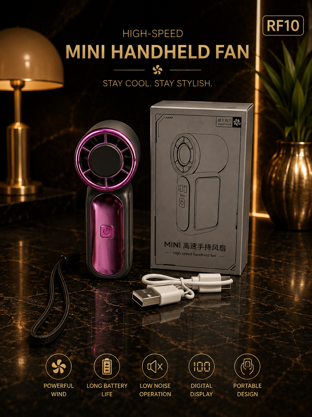 Rechargeable Mini Handheld Fan-RF10