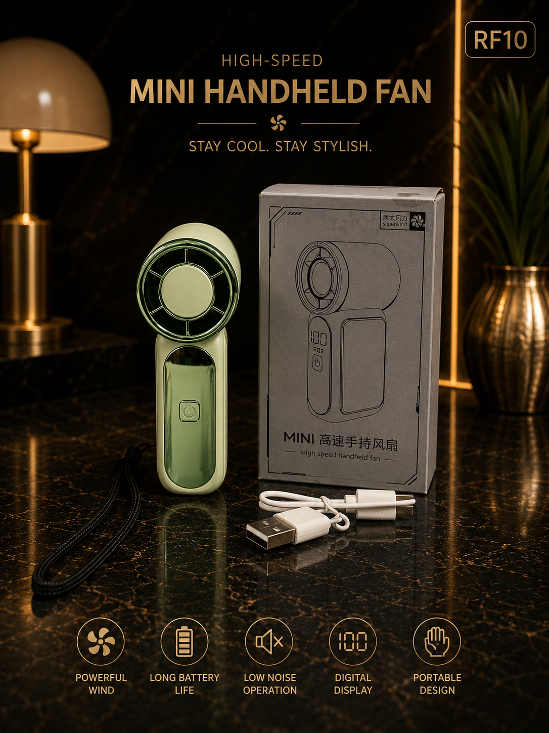 Rechargeable Mini Handheld Fan-RF10