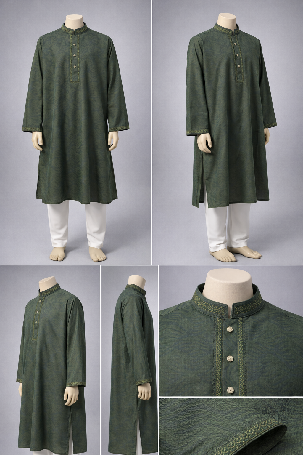 Luxury embroidery Panjabi with premium finish 413