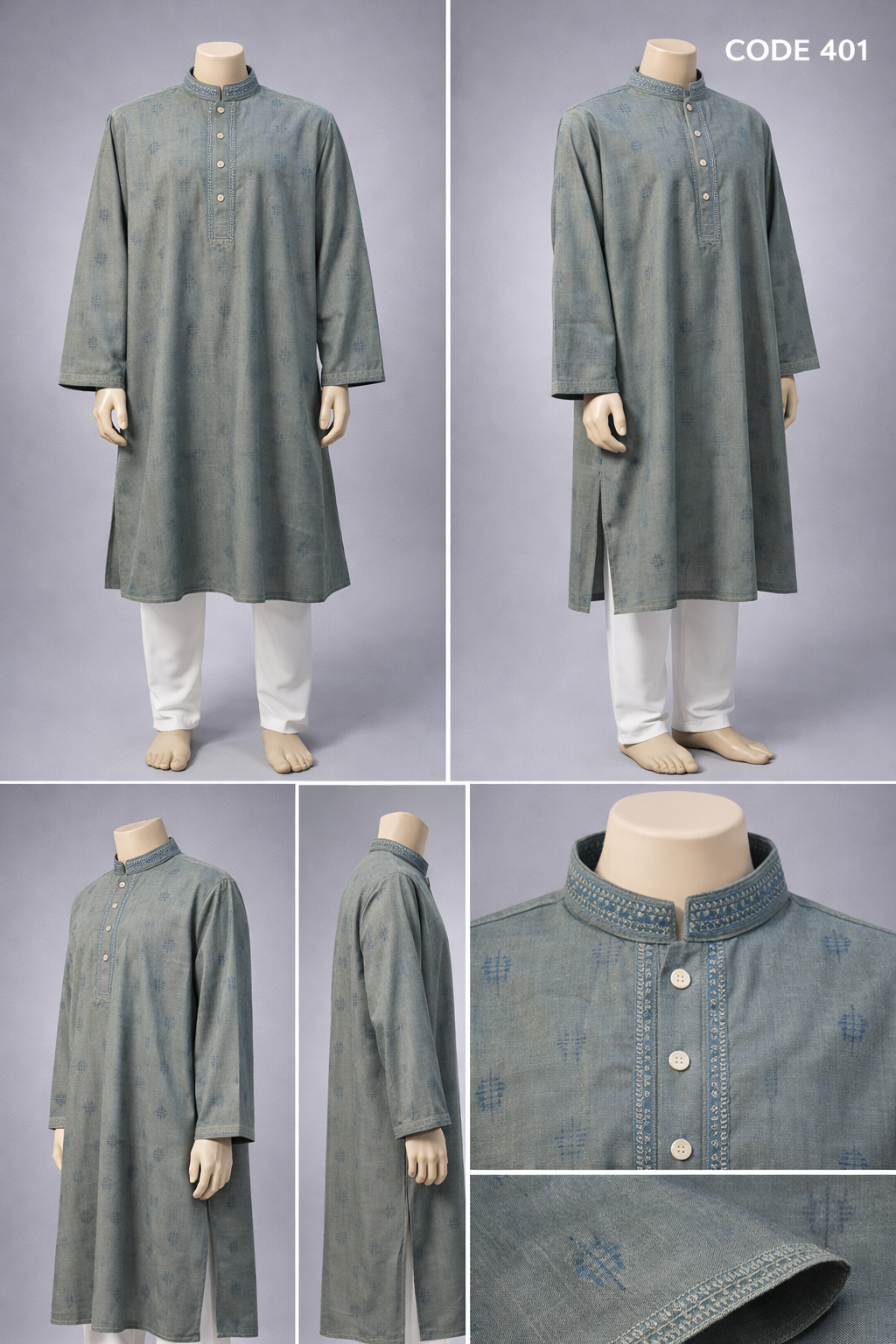 Luxury embroidery Panjabi with premium finish 401