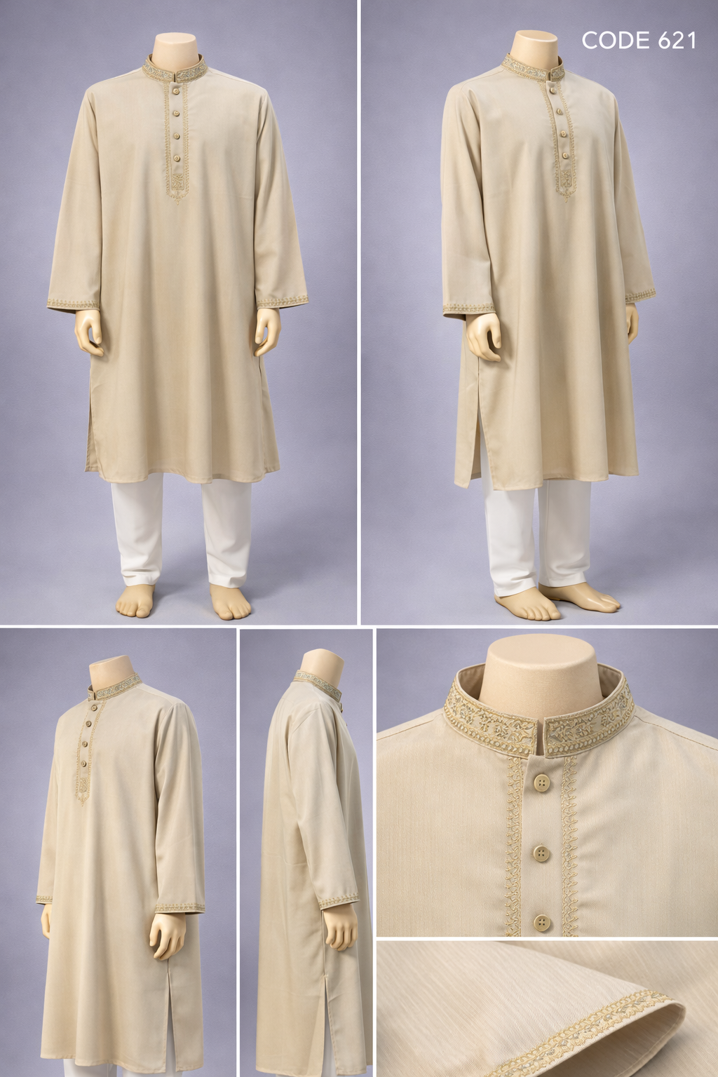 Luxury embroidery Panjabi with premium finish 621