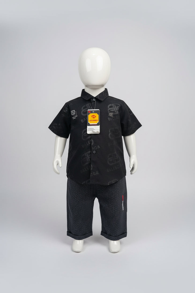 Baby Premium Printed Half Sleeve Shirt & Shorts Set – 399