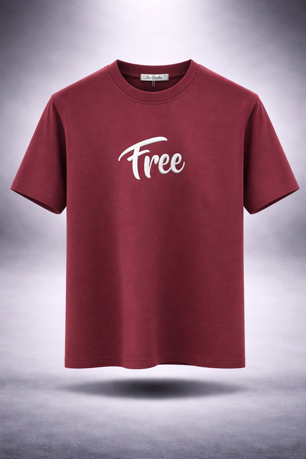 Free Printed Casual T-Shirt