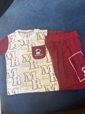 Kids “MR Style” Printed T-Shirt & Shorts Set – Casual Co-Ord 329