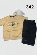 Kids Creative South Printed T-Shirt & Textured Short Set 342