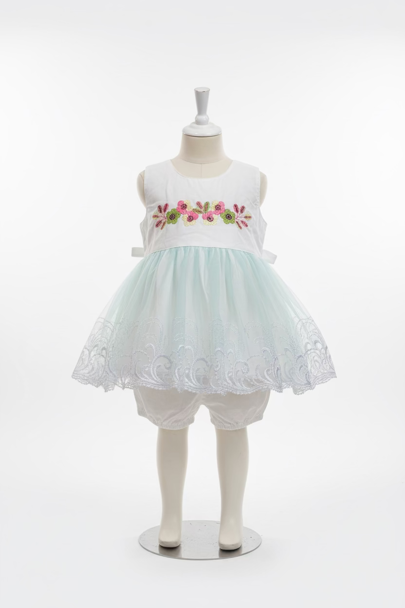 Baby Girl Frock & Bloomer Set 79
