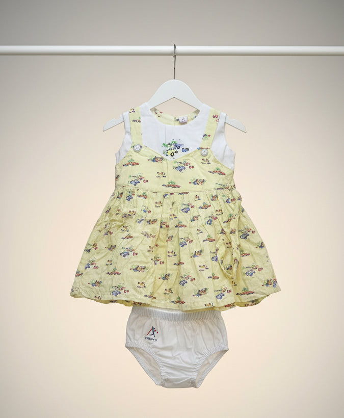 Girls Sleeveless Dress with Bloomers 183