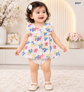 Baby Girls Floral Ruffle Top & Bloomer Set-GD07