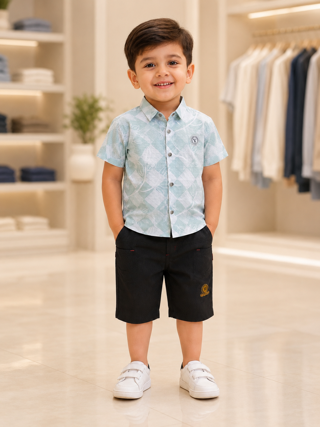 Kids Premium Printed Shirt & Pant Set  385