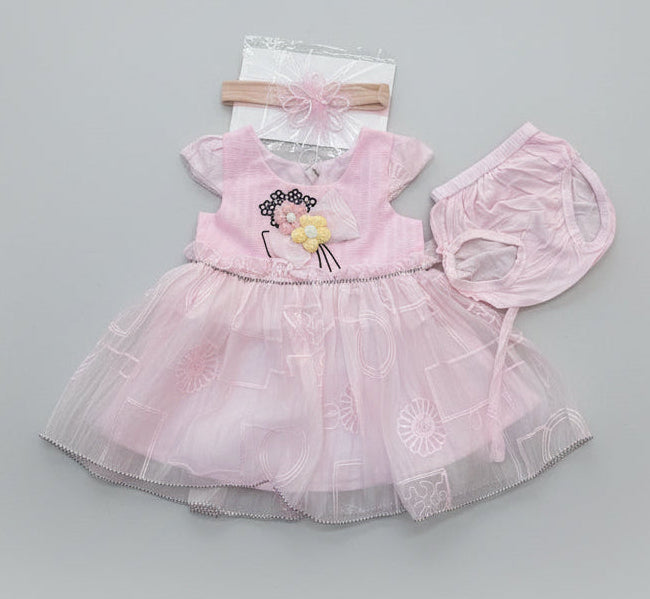 Baby Party Dress with Headband 202
