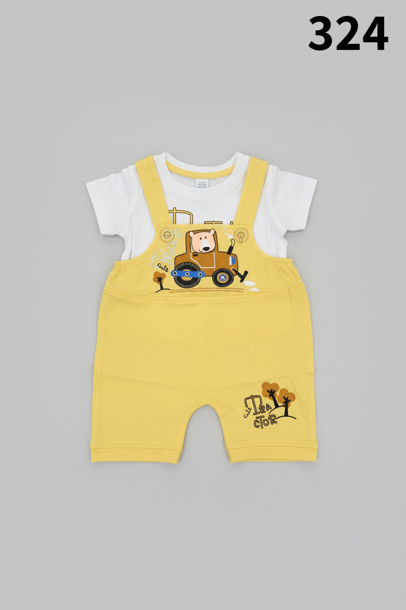 Boy Cotton Dungaree Set 324
