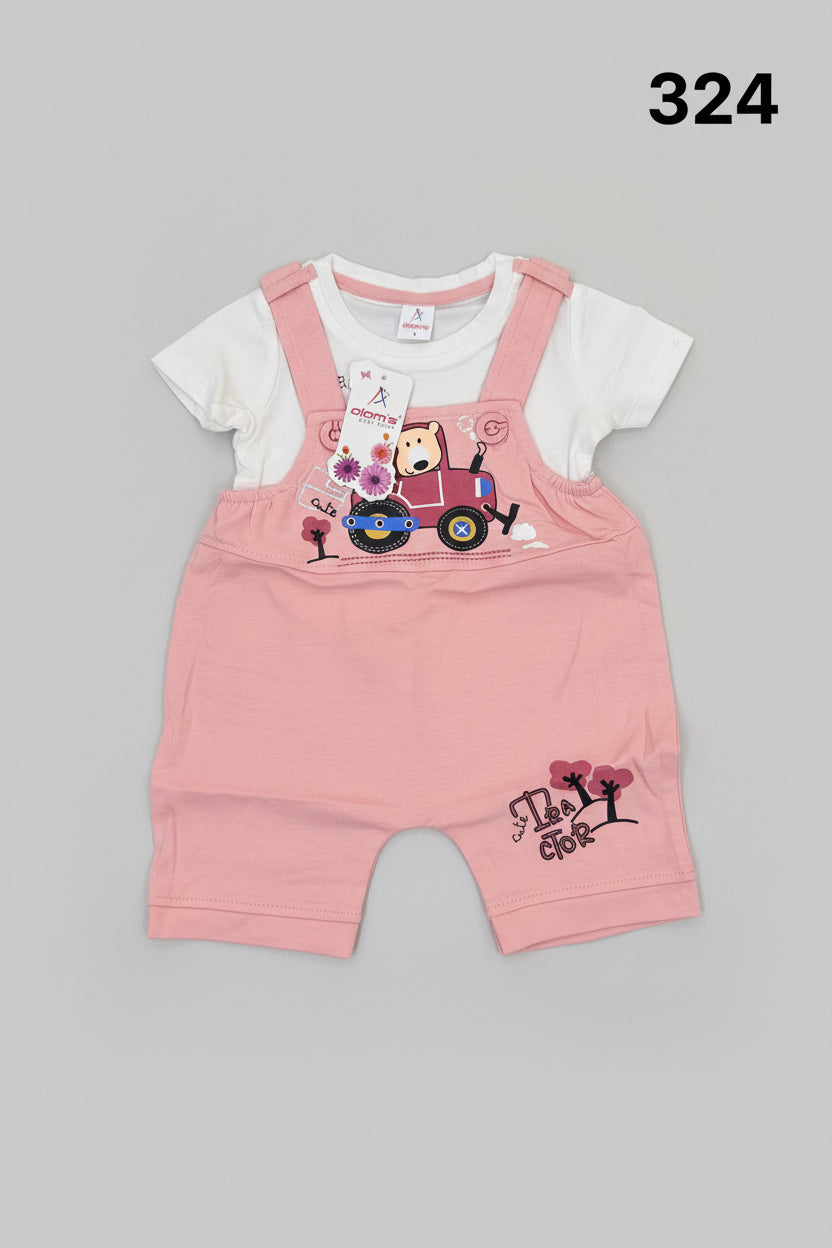 Boy Cotton Dungaree Set 324