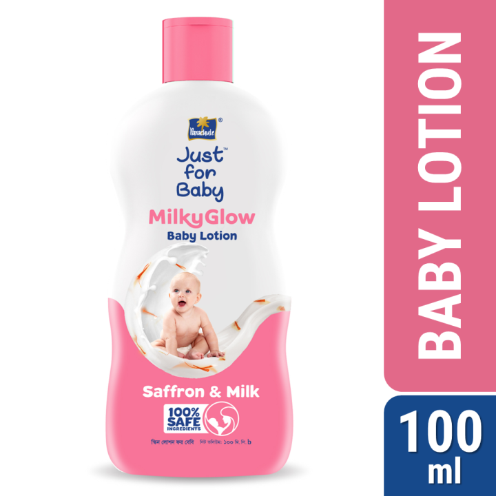 Just for Baby Milky Glow Baby Lotion – Saffron & Milk (100ml)