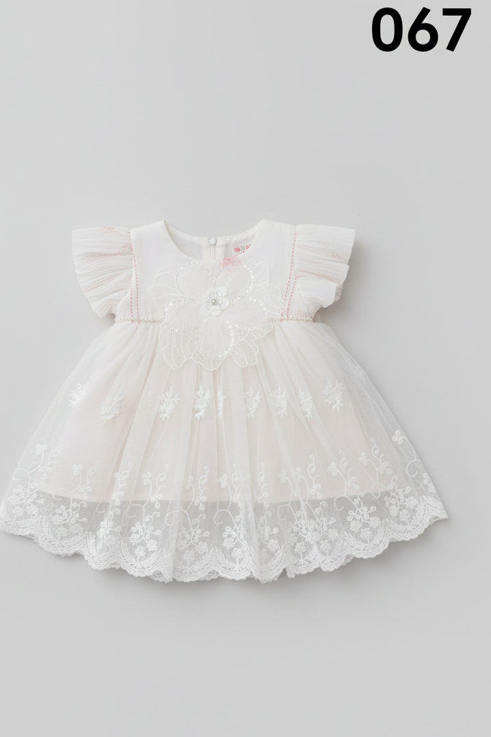 Girls Party Dress with Tulle Skirt 067