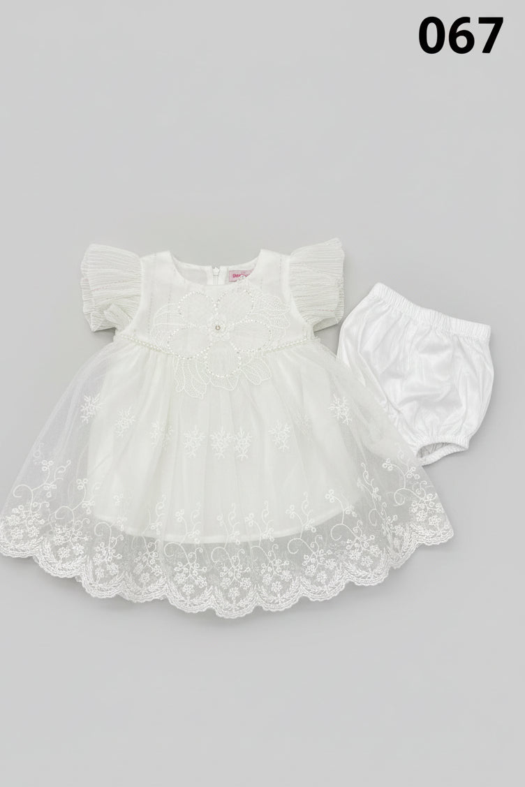 Girls Party Dress with Tulle Skirt 067