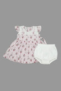 Floral Cotton Dress Set 0074