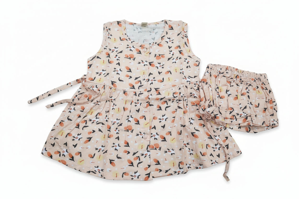 Girls Printed Top & Shorts Set 108