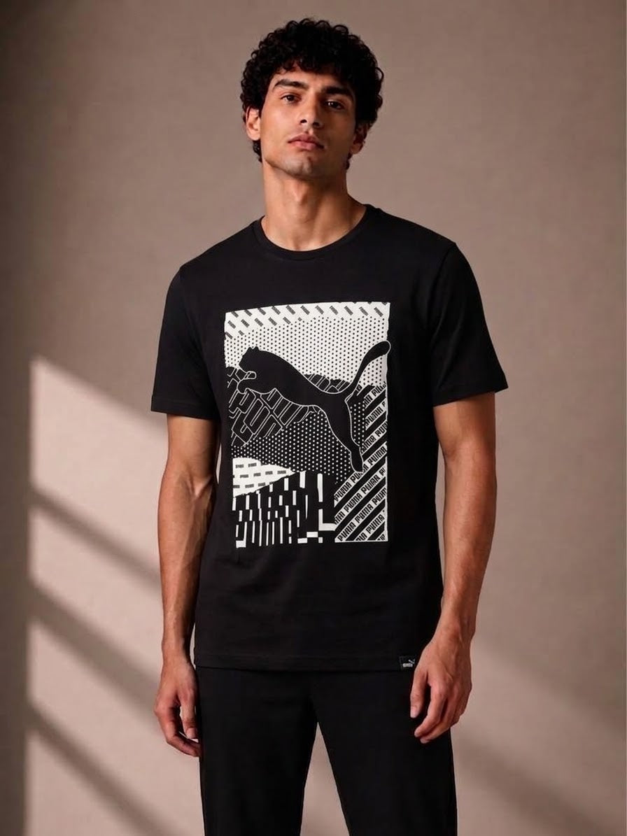 Mens Premium Black T-SHIRT 036