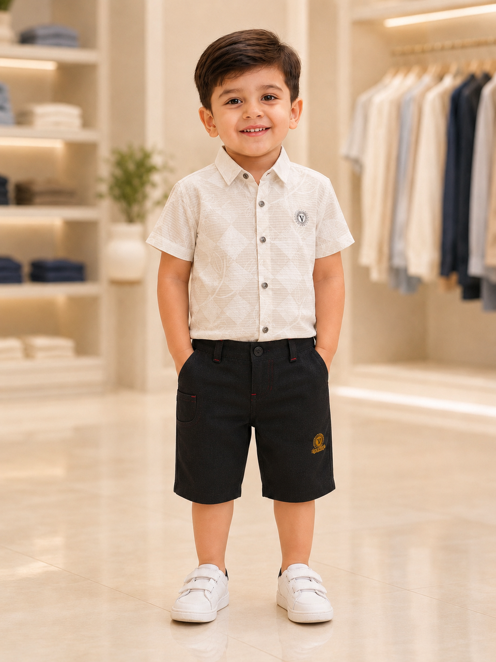 Kids Premium Printed Shirt & Pant Set  385