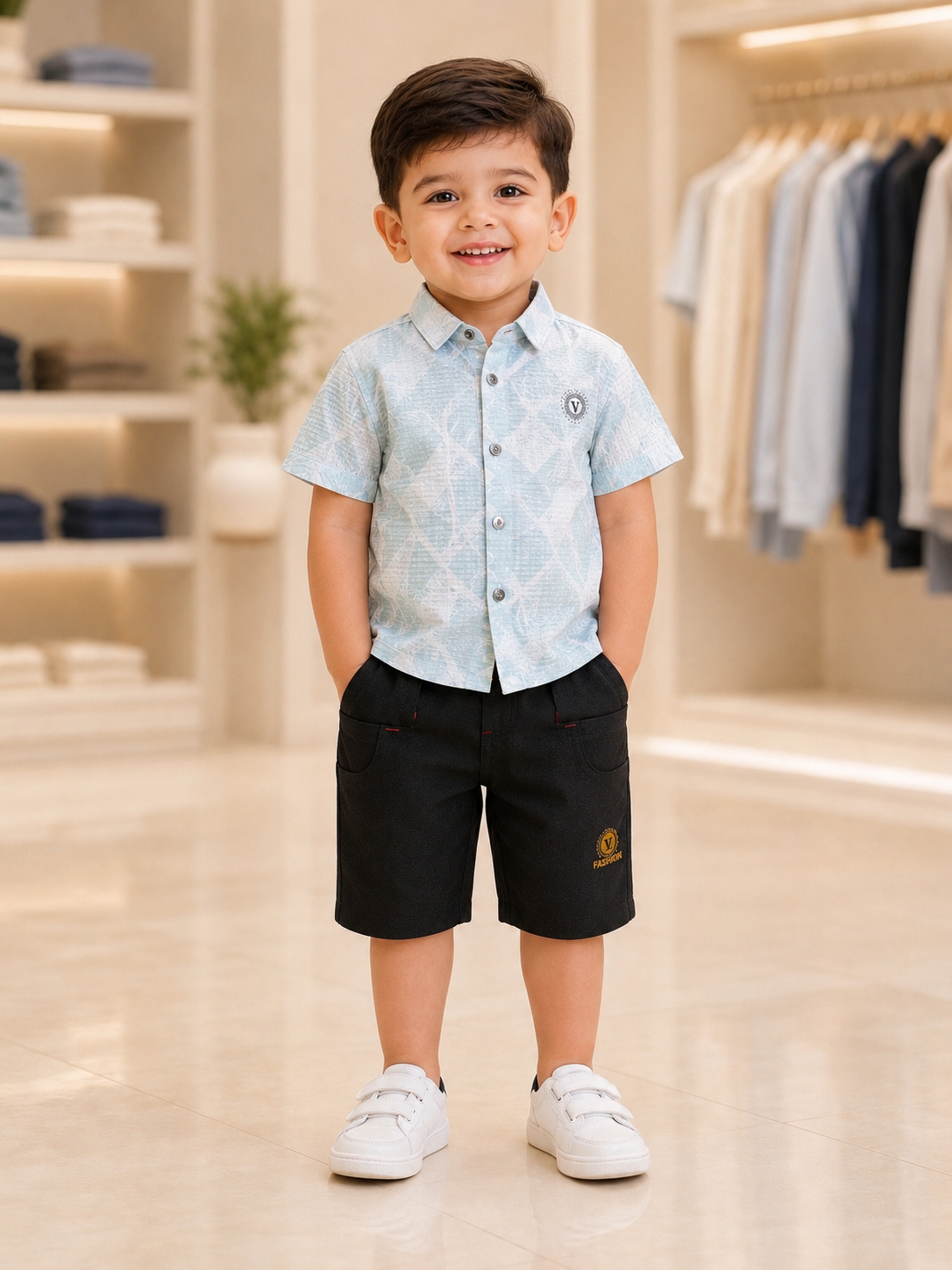 Kids Premium Printed Shirt & Pant Set  385