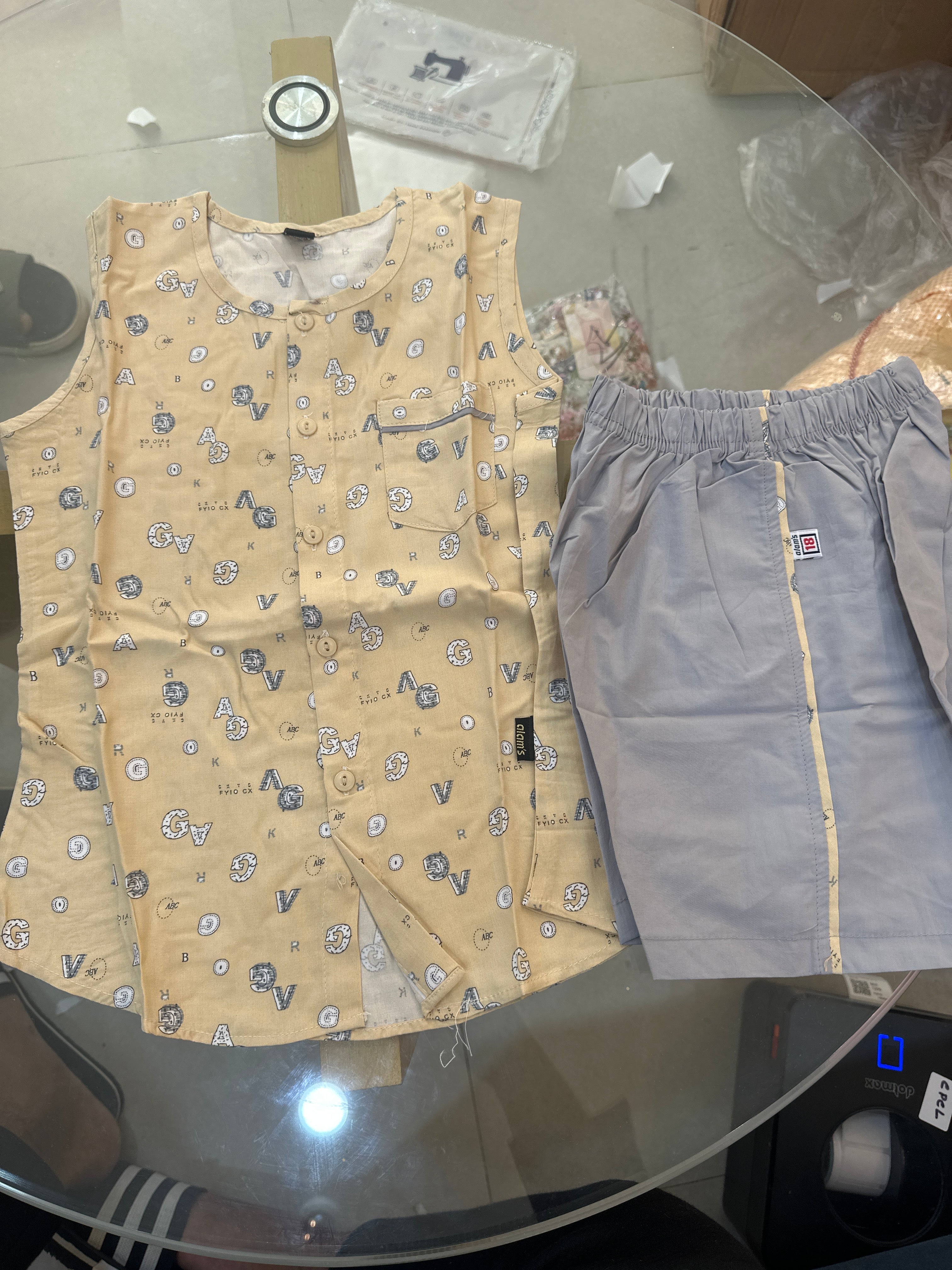 Boys Sleeveless Shirt & Shorts 0170