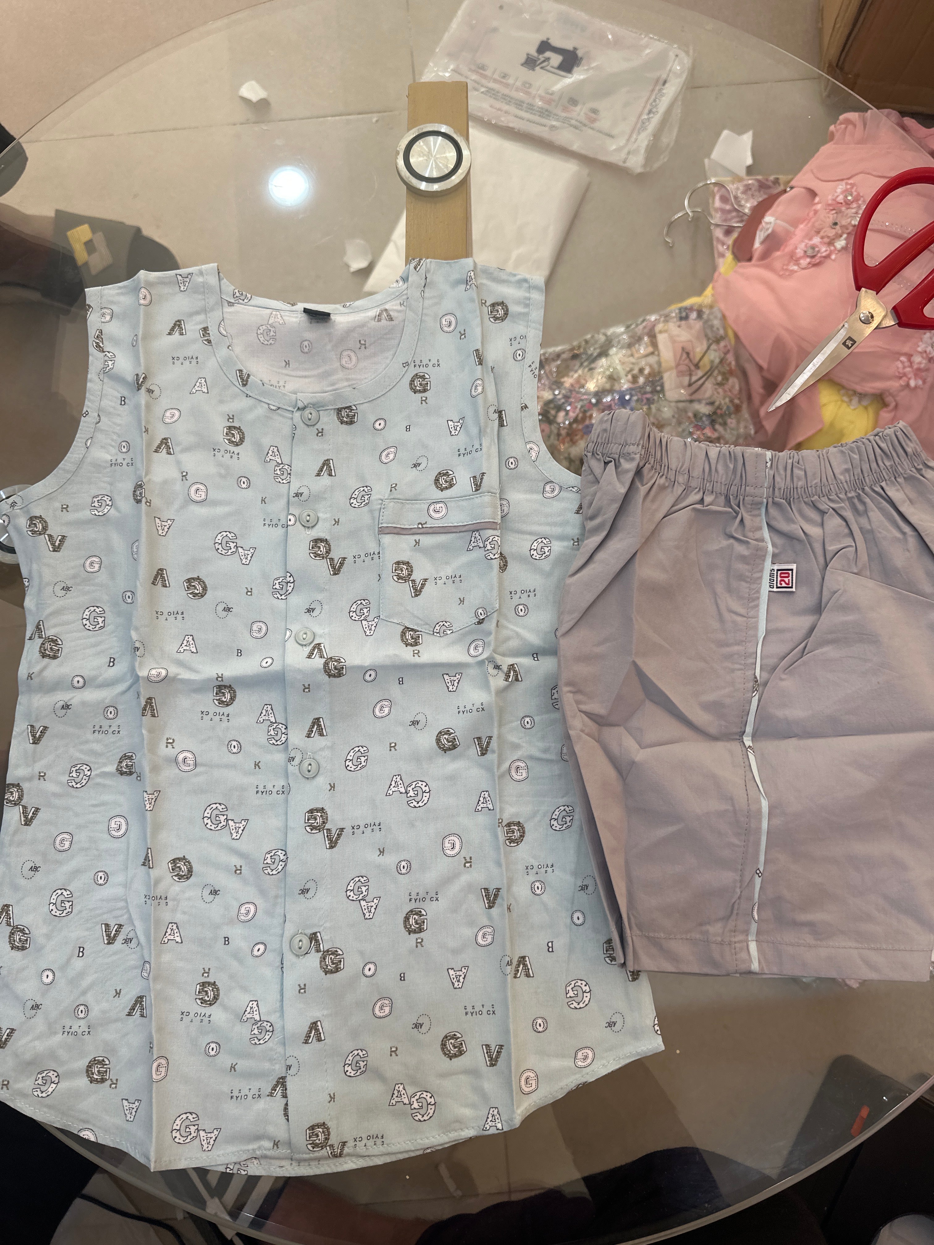 Boys Sleeveless Shirt & Shorts 0170